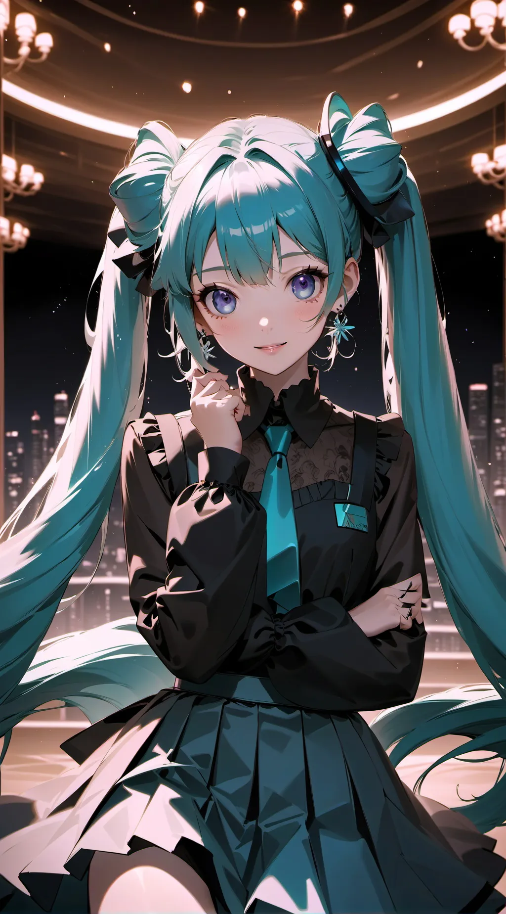 ai character: Miku background