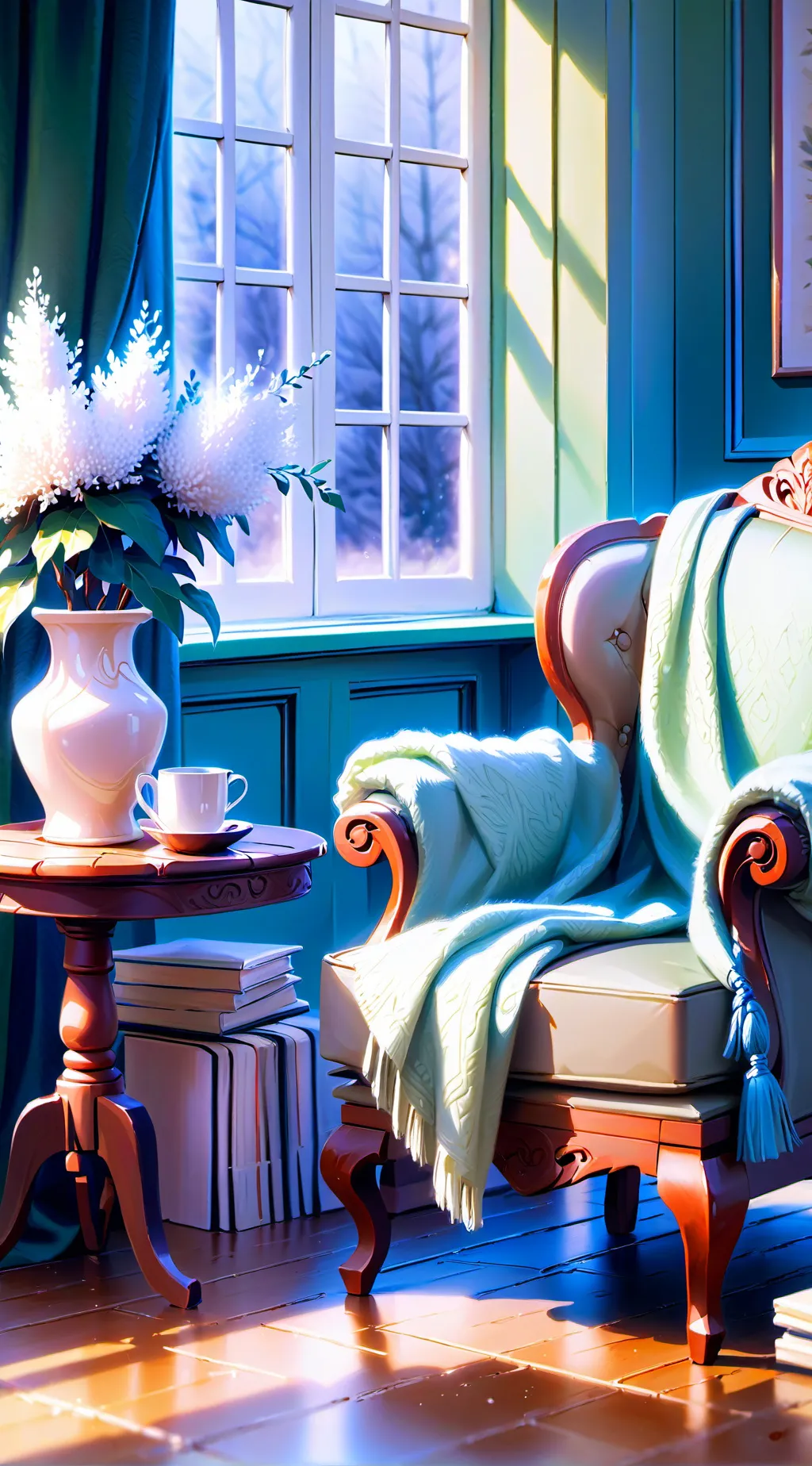 ai character: Sleepover♡ background