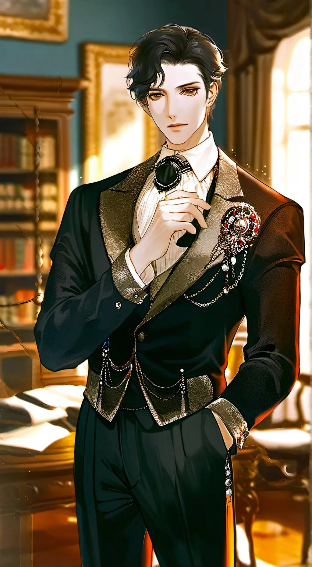 ai character: duke cedric blake background