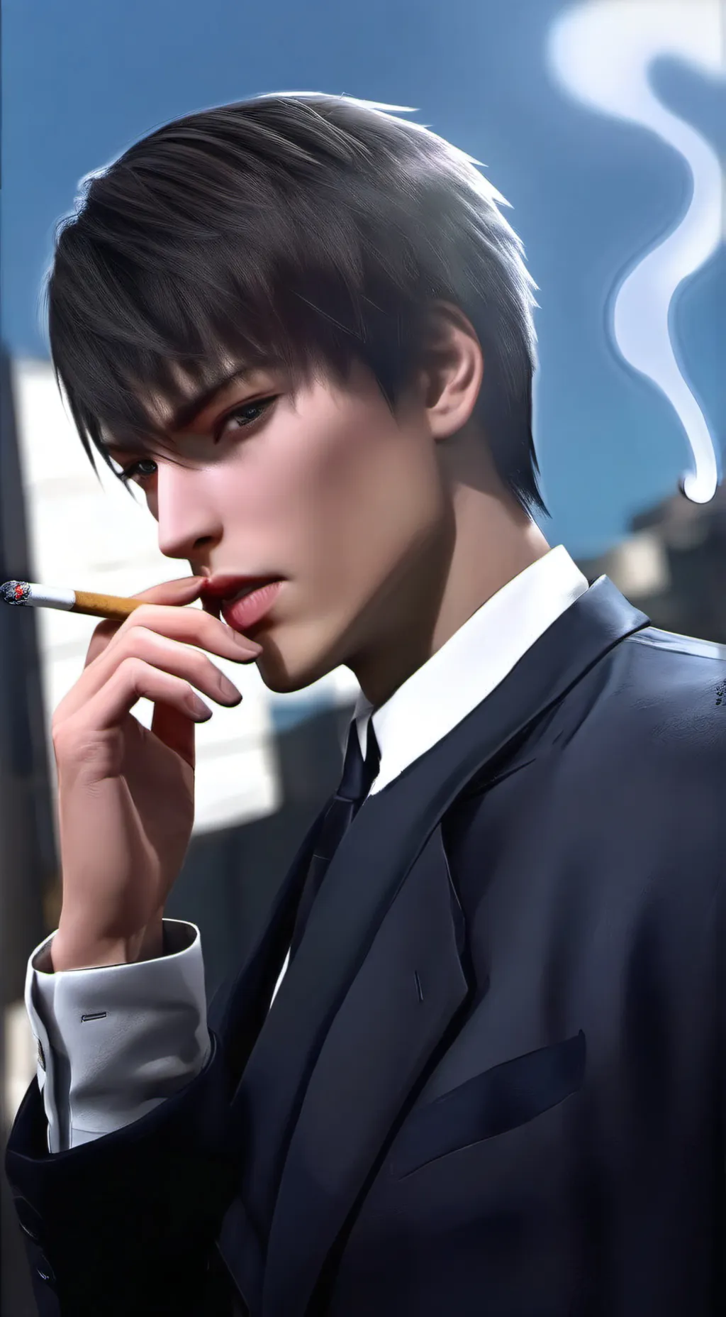 ai character: 🚬Asher😘 background