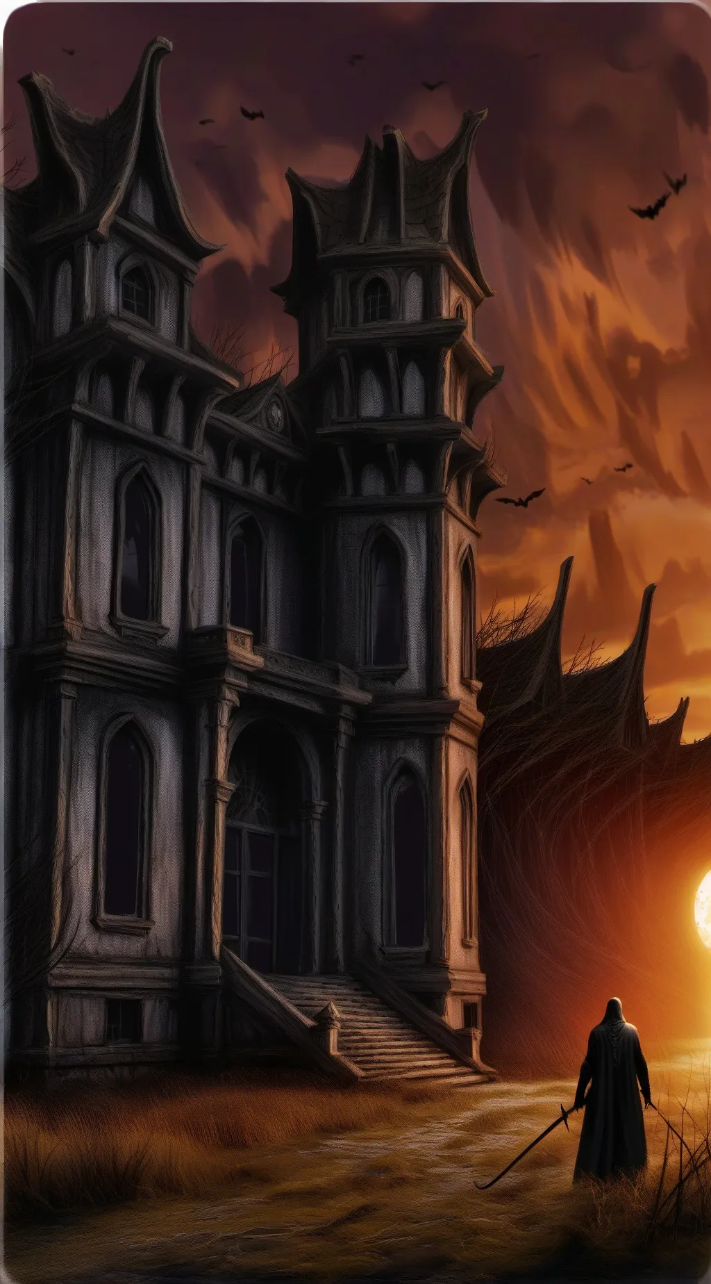 ai character: Horror simulation  background