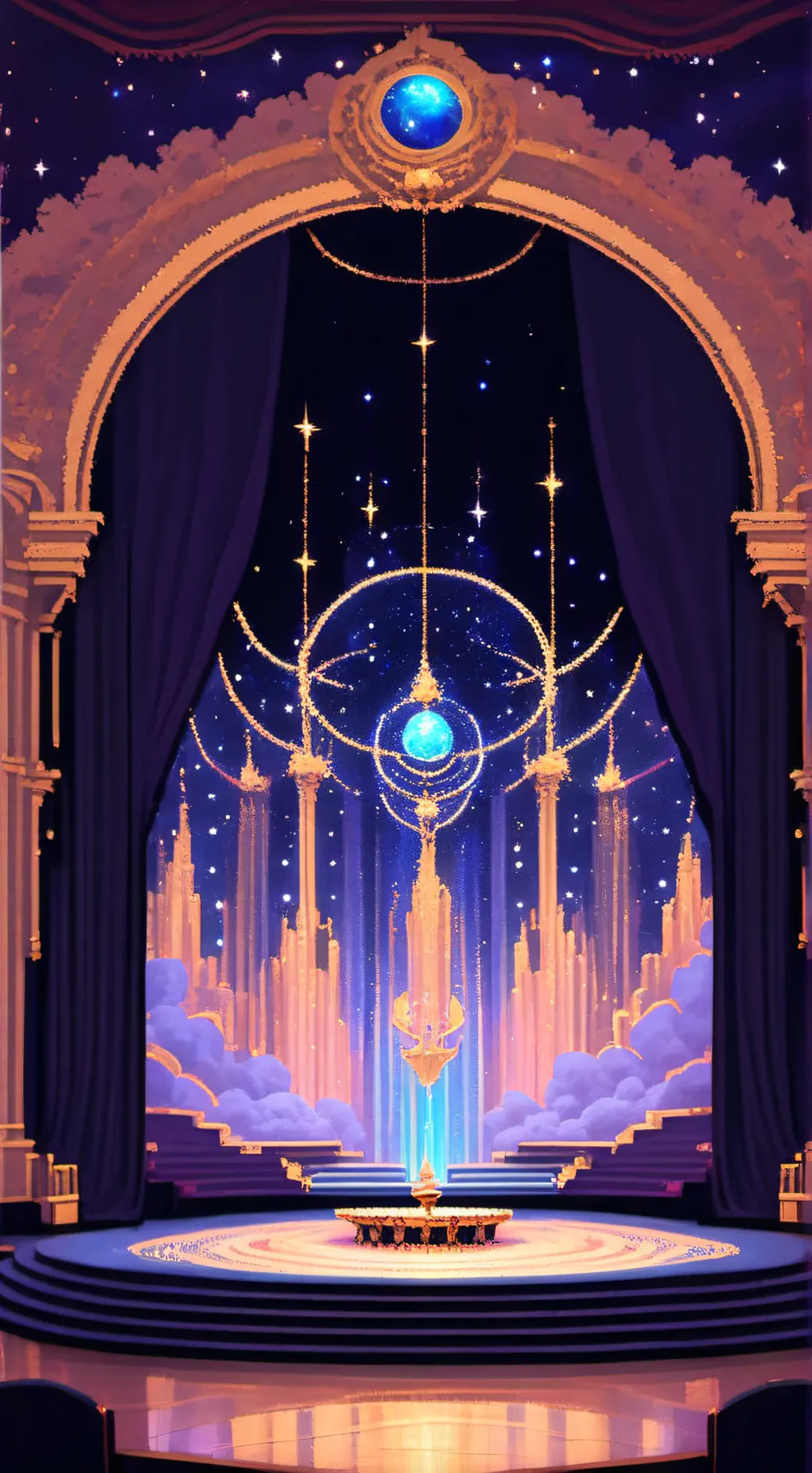 ai character: 🎭🎟Echo🎪✨ background