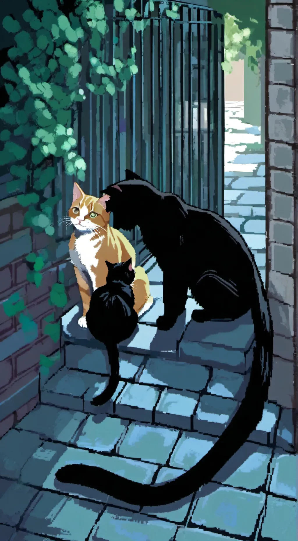 ai character: Cats background