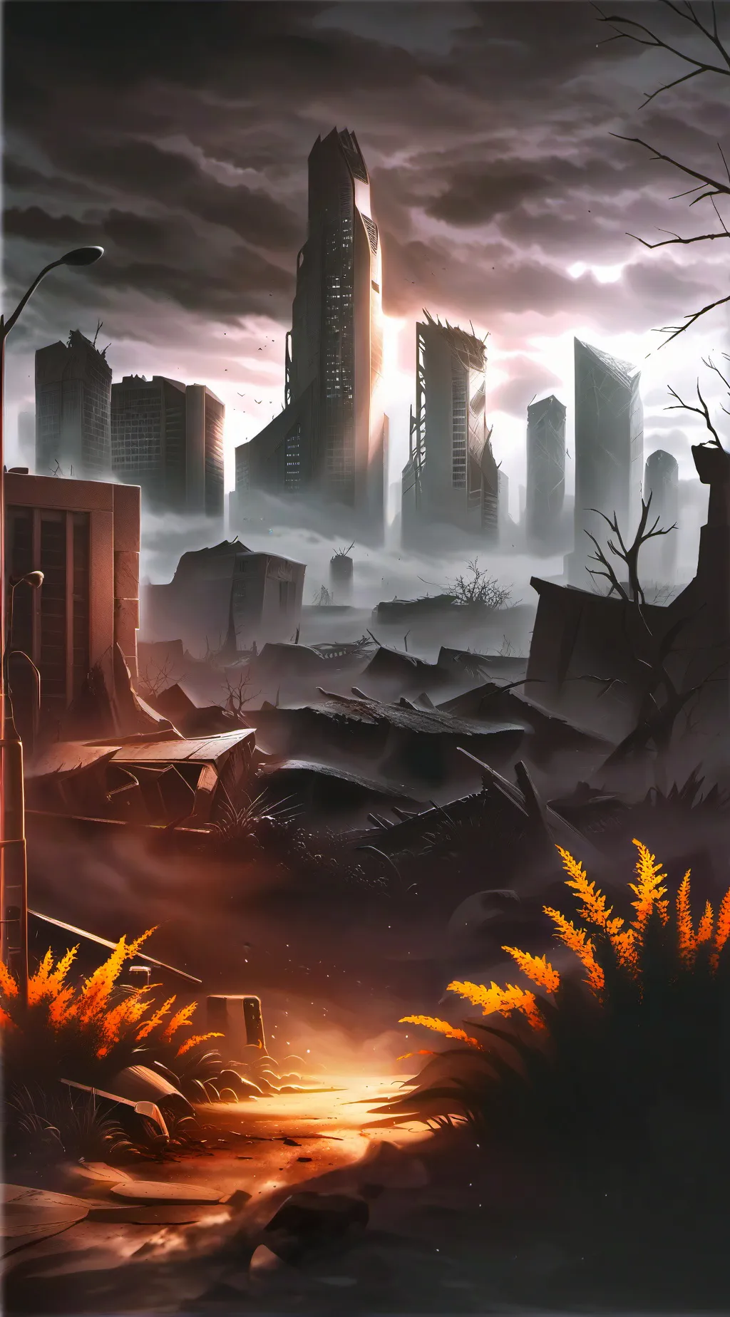 ai character: Zombie apocalypse background