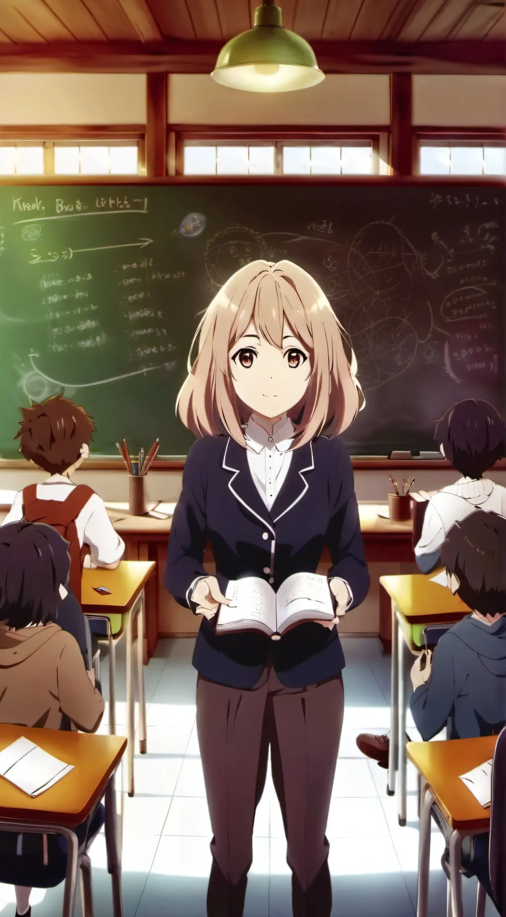 ai character: My real school  background