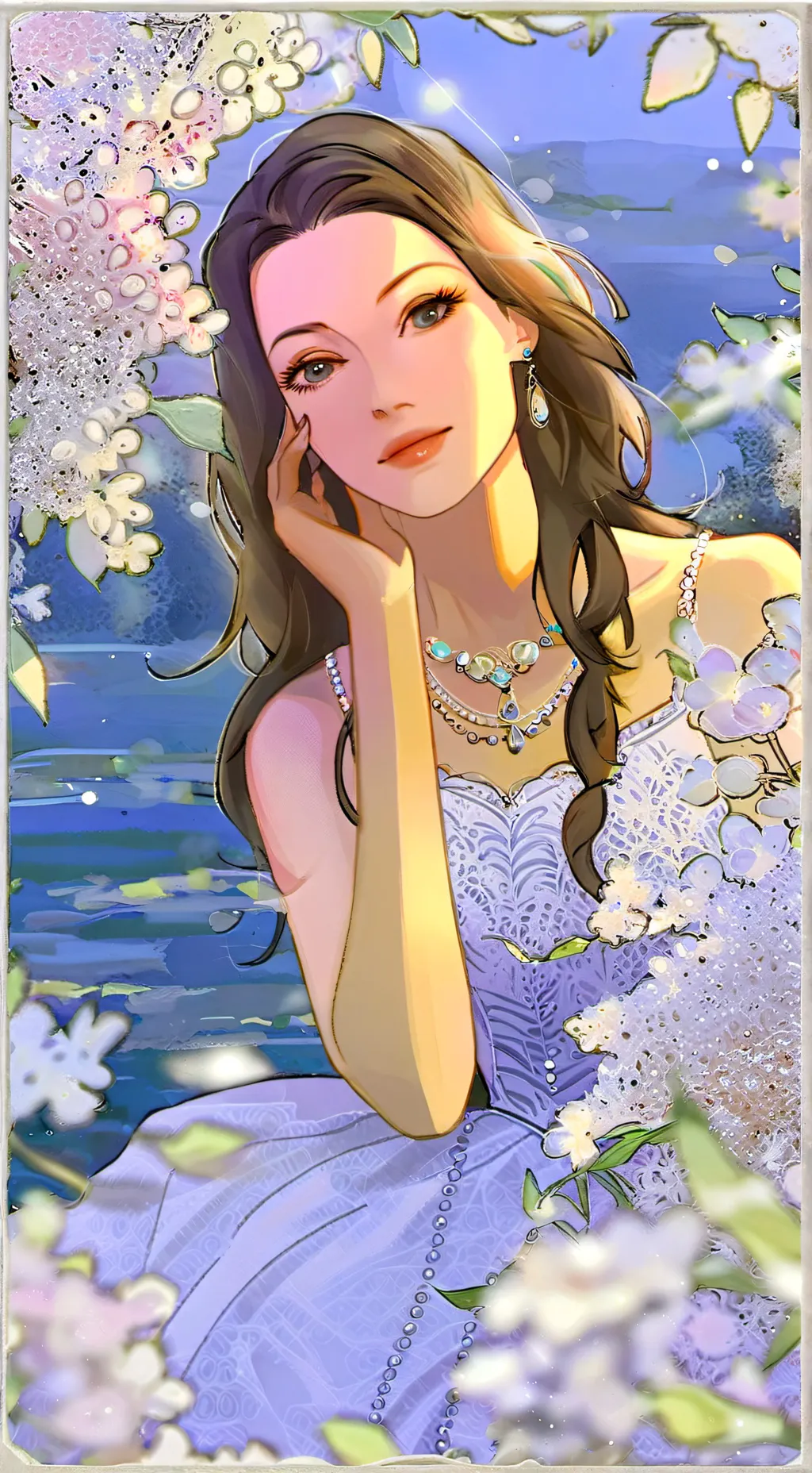 ai character: Sapphire background