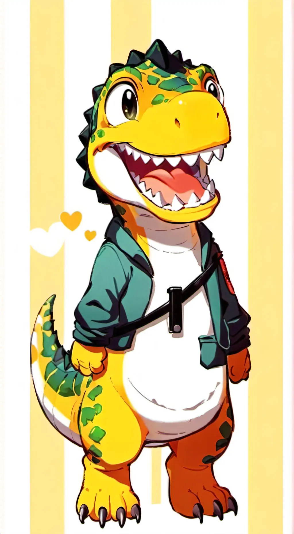 ai character: Dinosaurur background