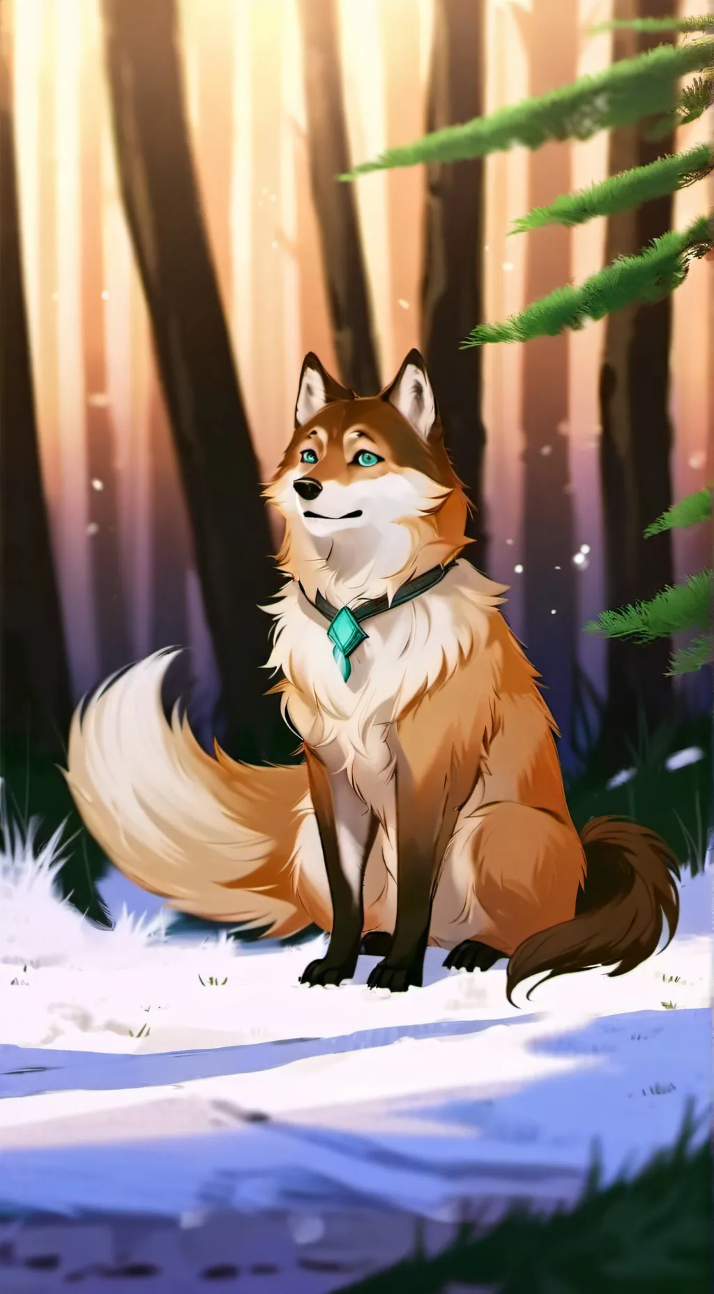 ai character: furry infection background