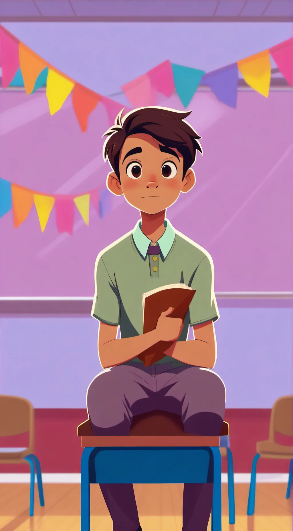 ai character: no voice background