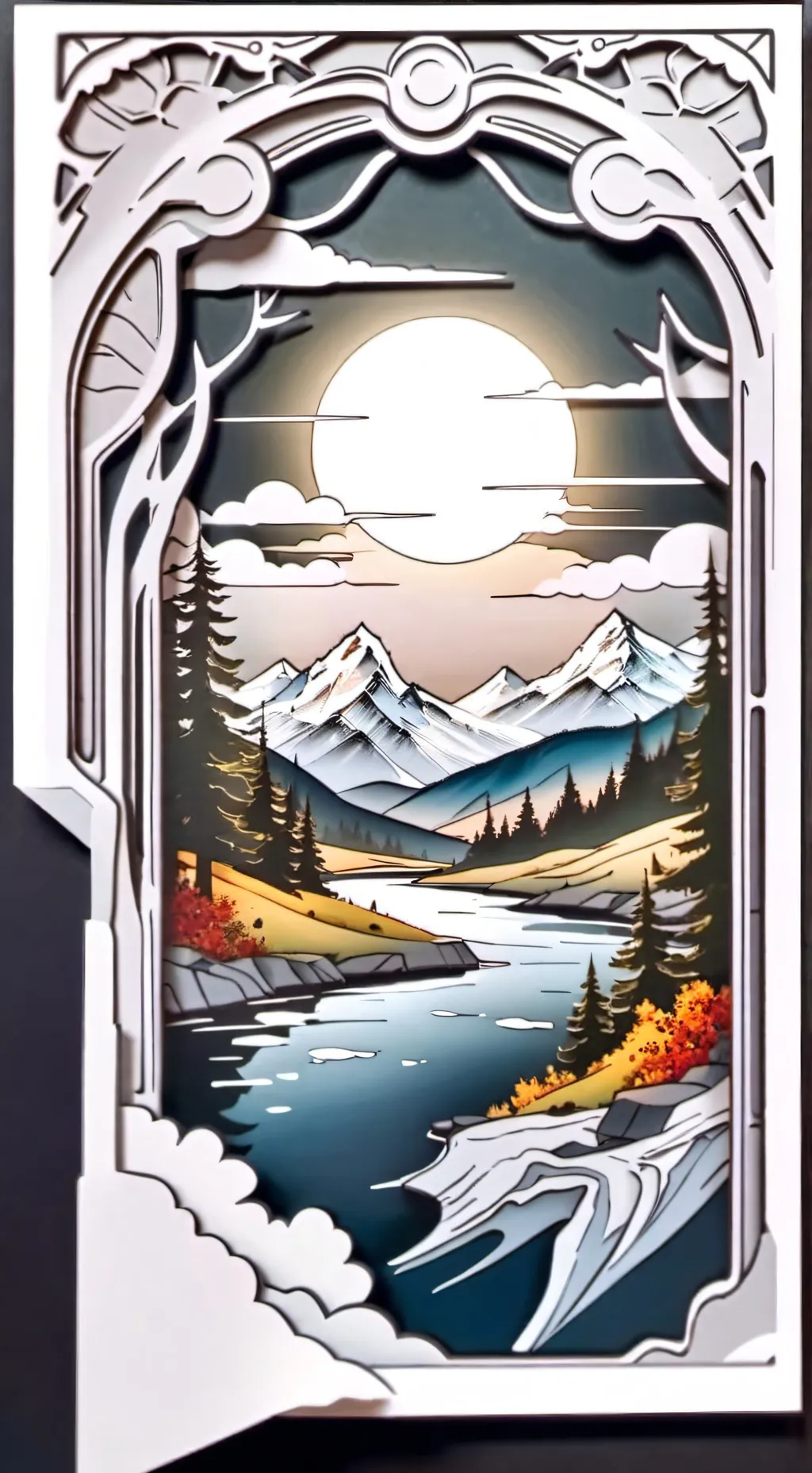 ai character: Forsaken Christmas background