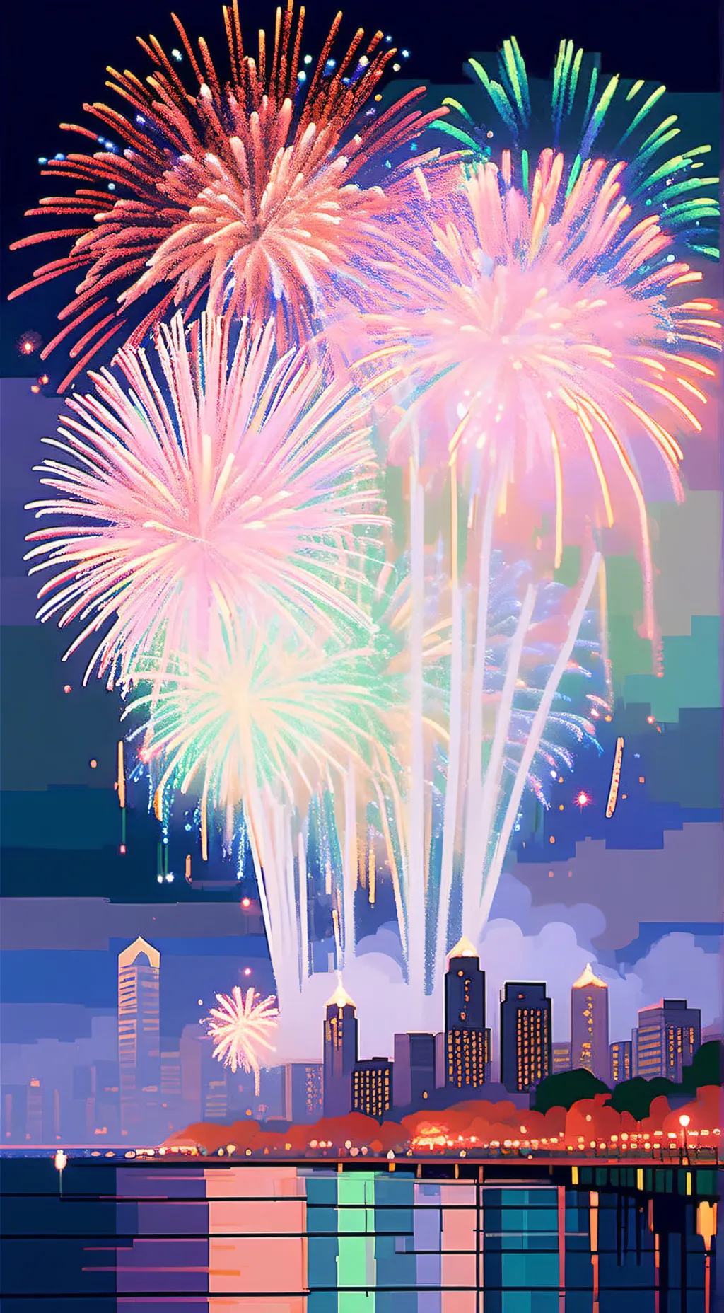 ai character: CH New Years Eve background