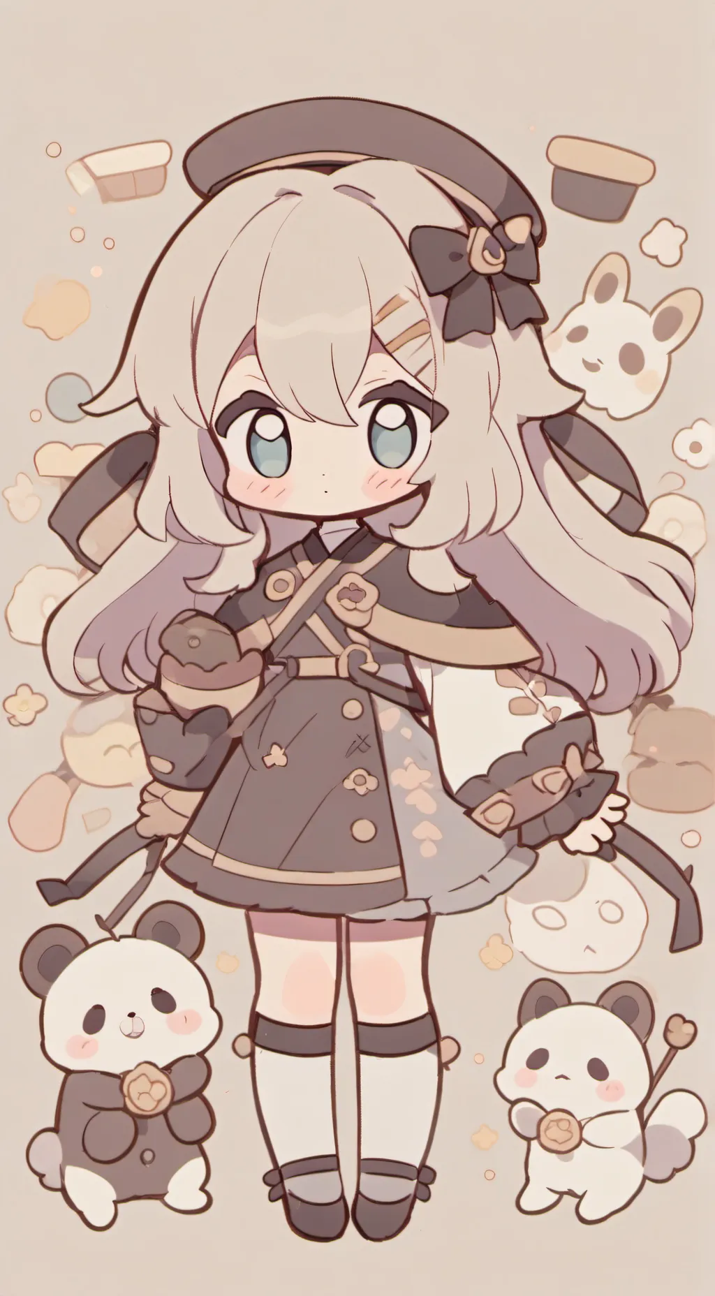 ai character: Dandy world hate u background