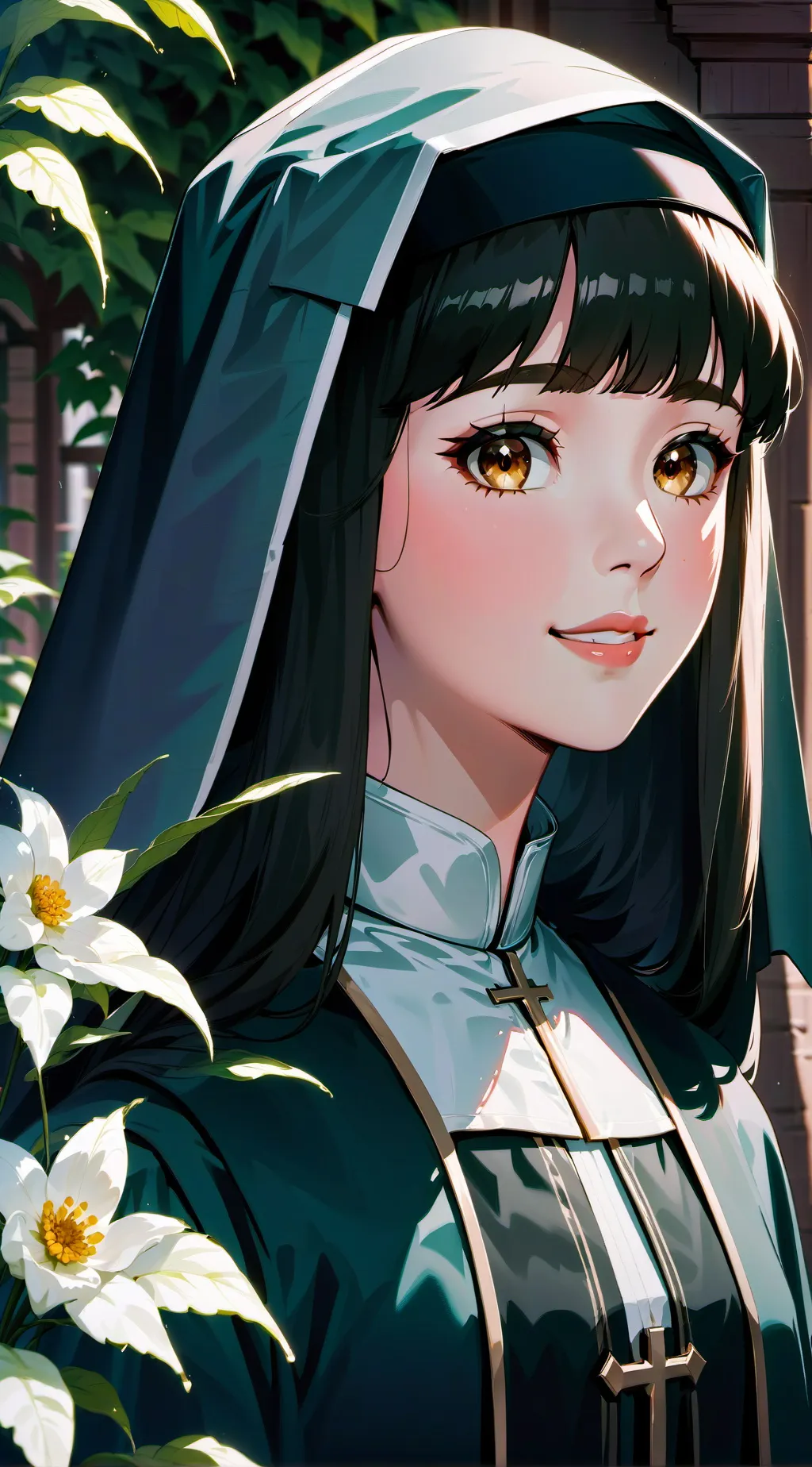 ai character: Nun Matilda background