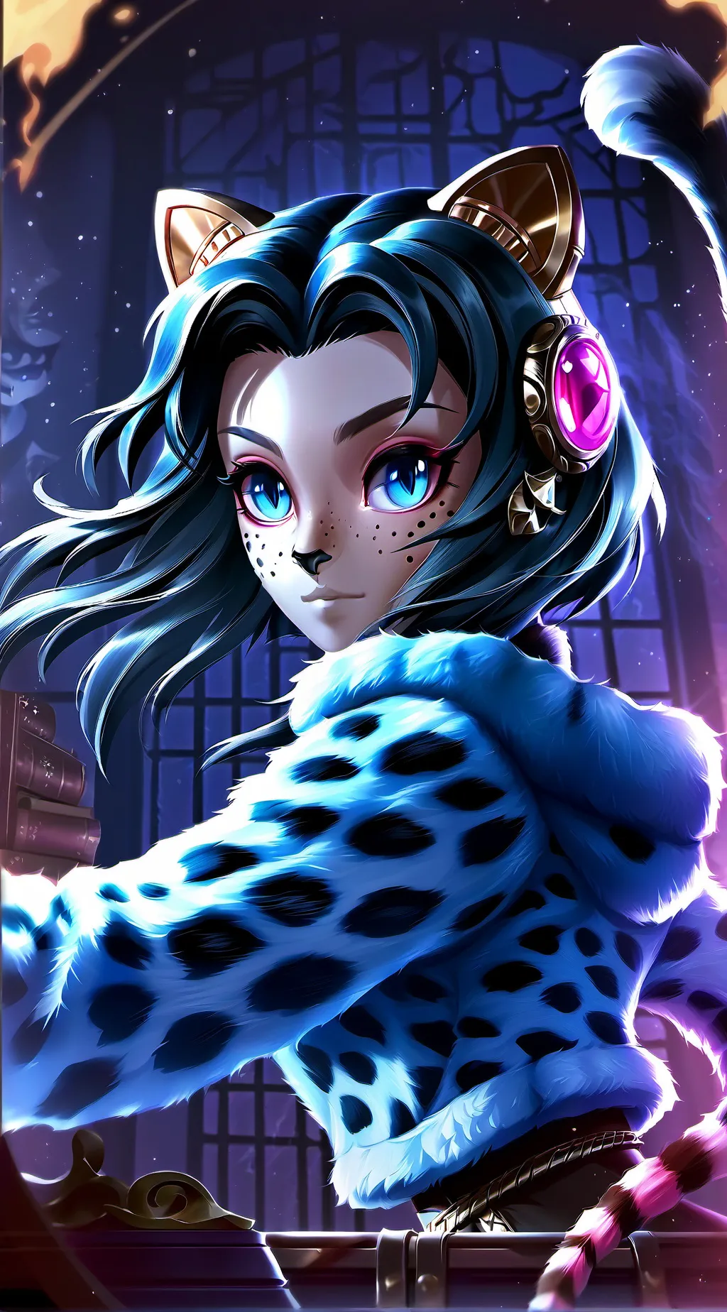 ai character: Cheetara Charm background