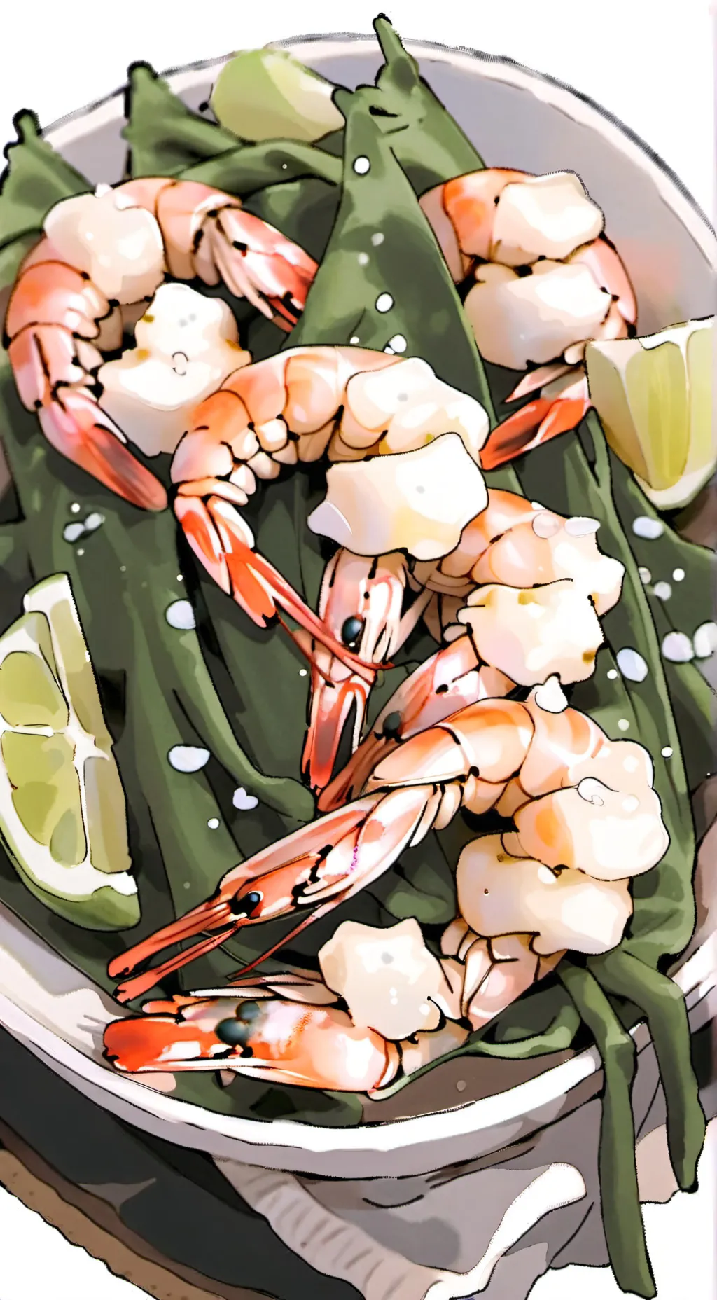 ai character: ☆Shrimpo☆ background