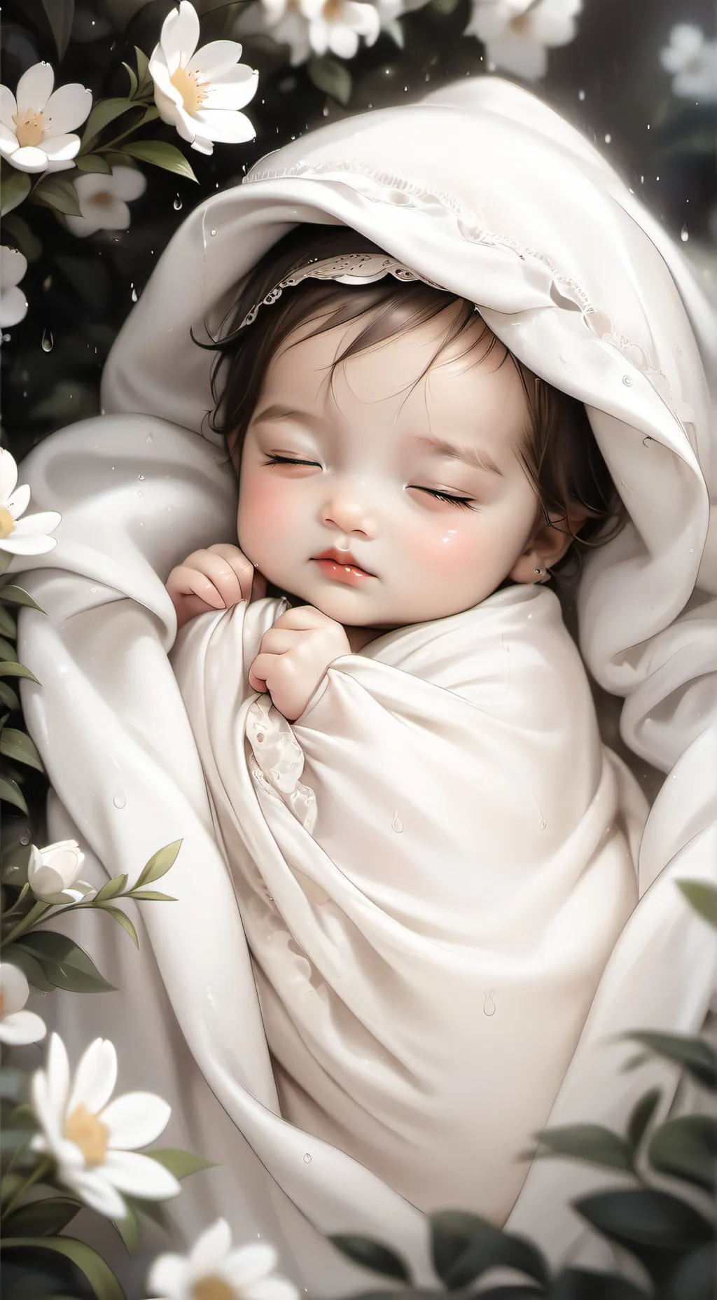 ai character: Baby girl background