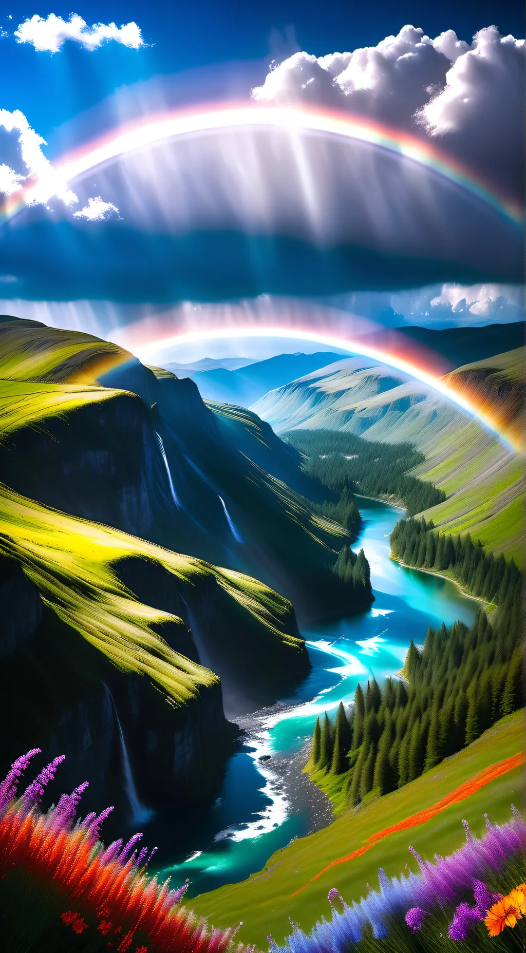 ai character: DW easter toon 🪷🌸🌷 background