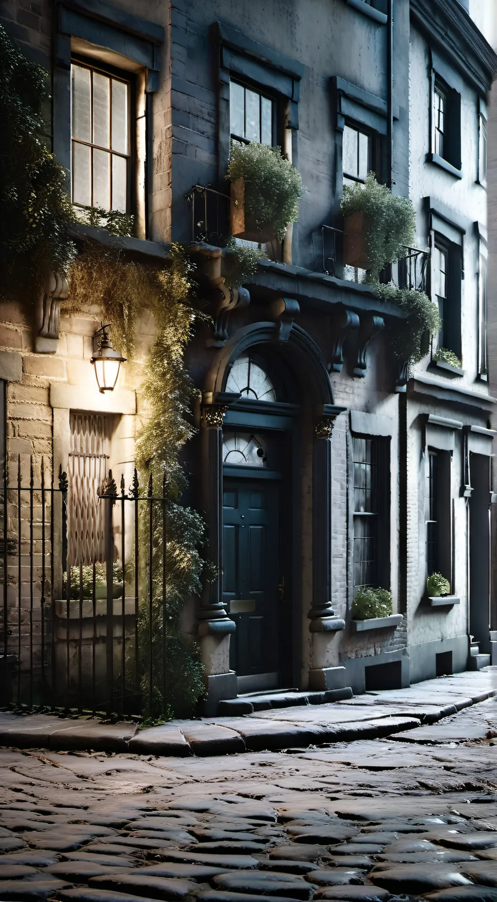 ai character: House of Black AU background