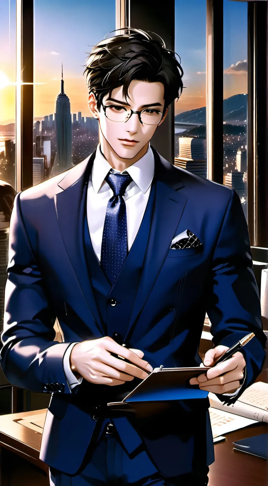 ai character: evan background