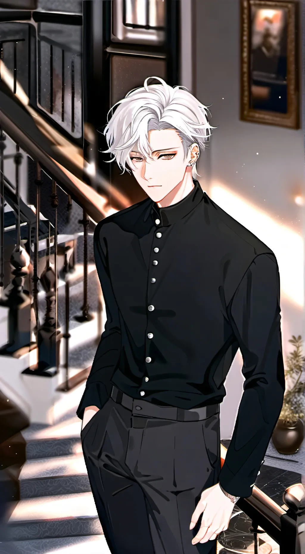 ai character: Монил background