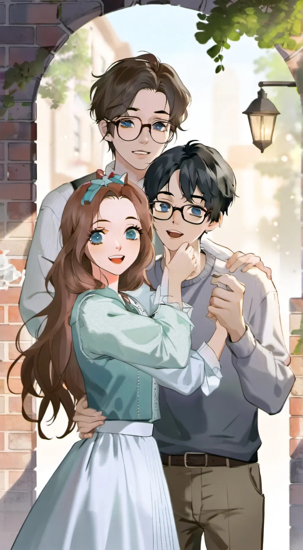 ai character: isabella and max background