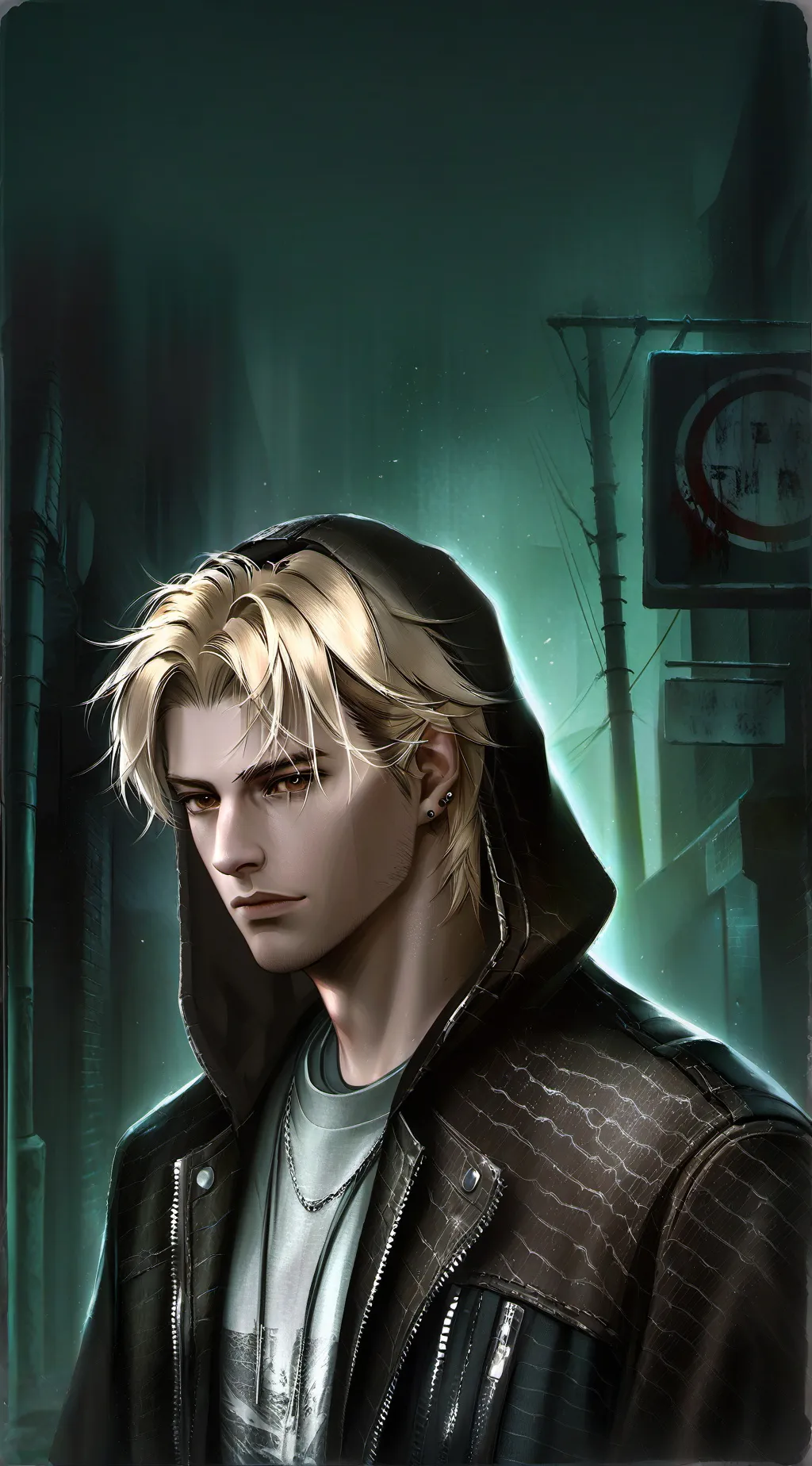 ai character: Max Green background