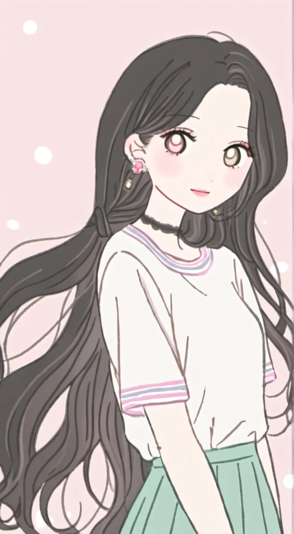 ai character: Ena💛🩷🖤 background