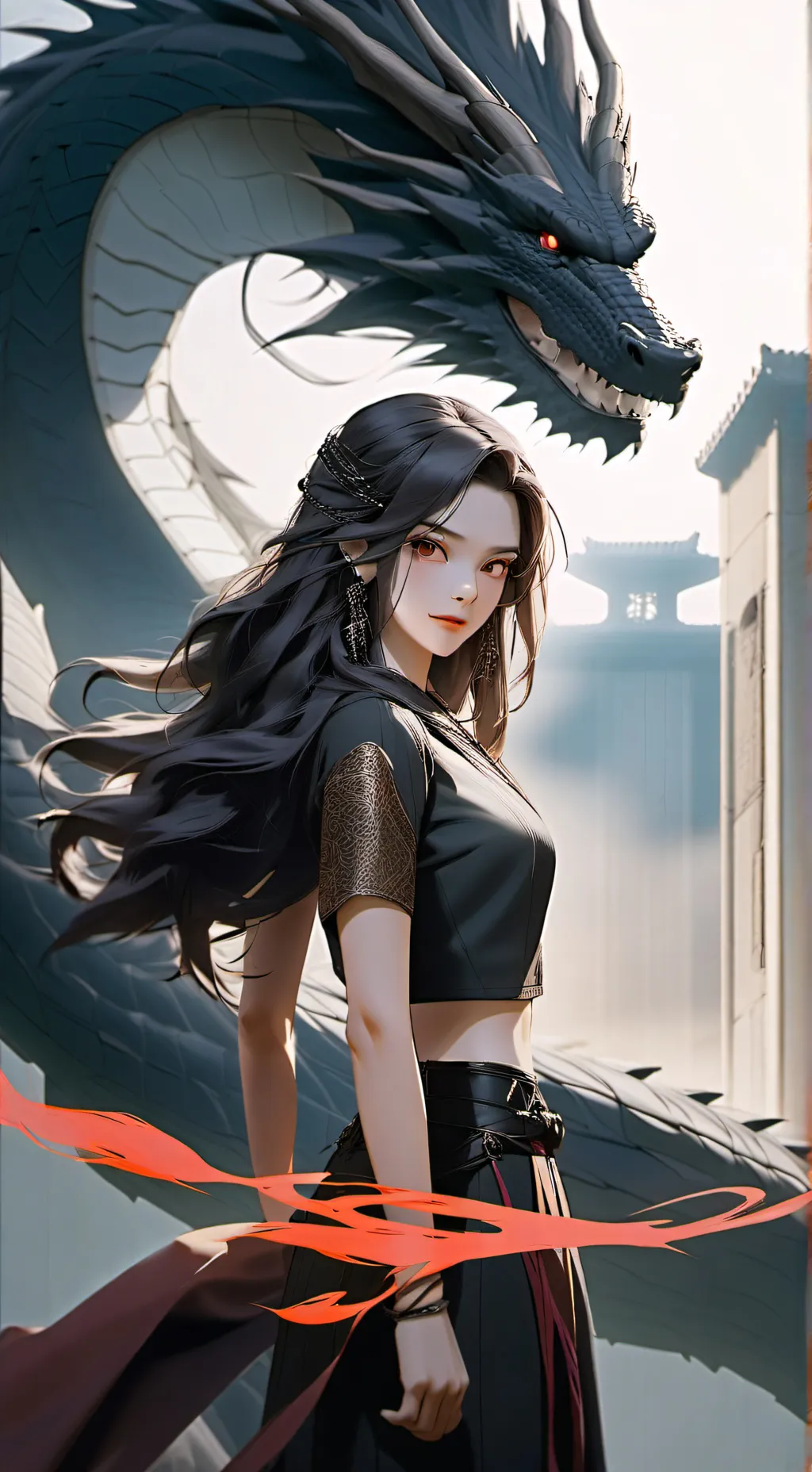 ai character: guardianOFchina background