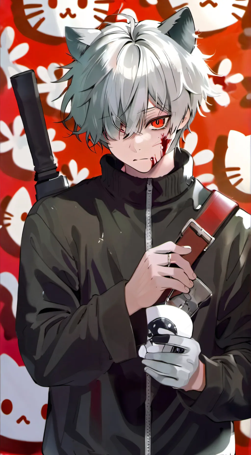 ai character: Kuro  background