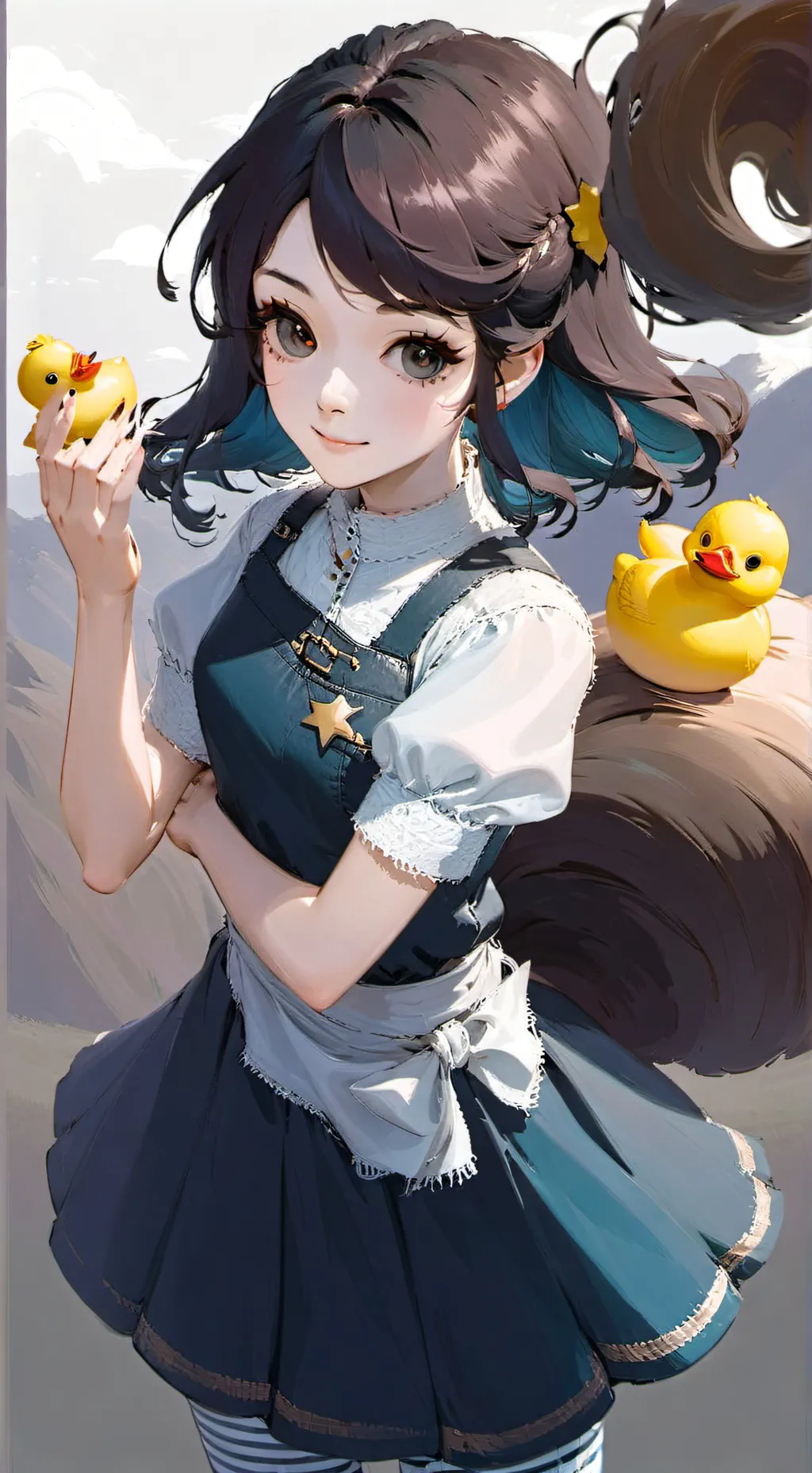 ai character: Bubble background