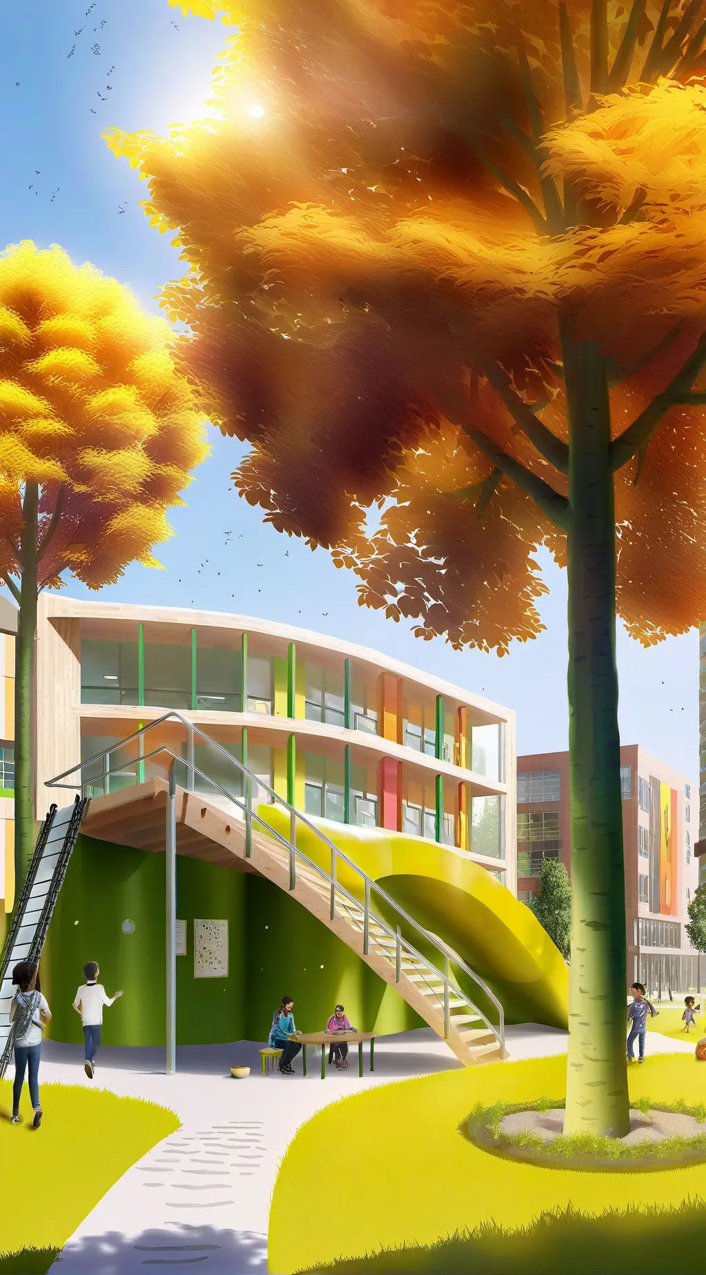 ai character: SDGs School  background