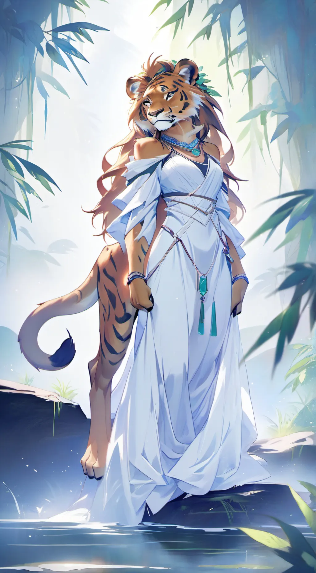 ai character: leona background