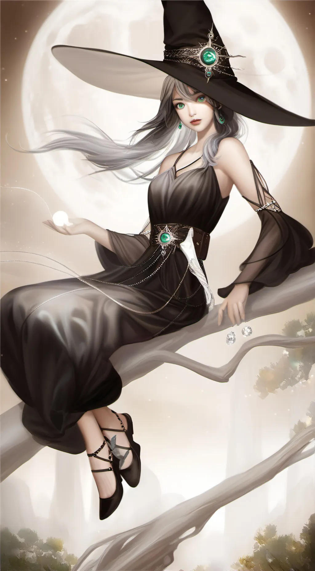 ai character: Lunaria background