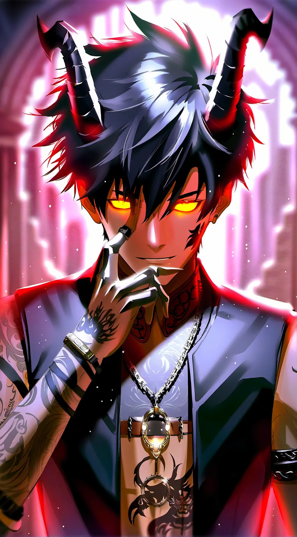 ai character: 🔥😈Devil Guardian😈🔥 background