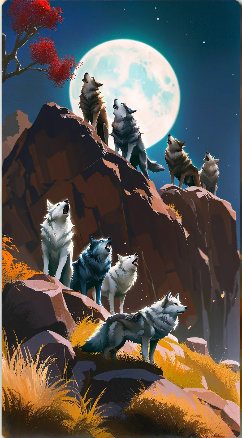 ai character: alcatéia de lobos background