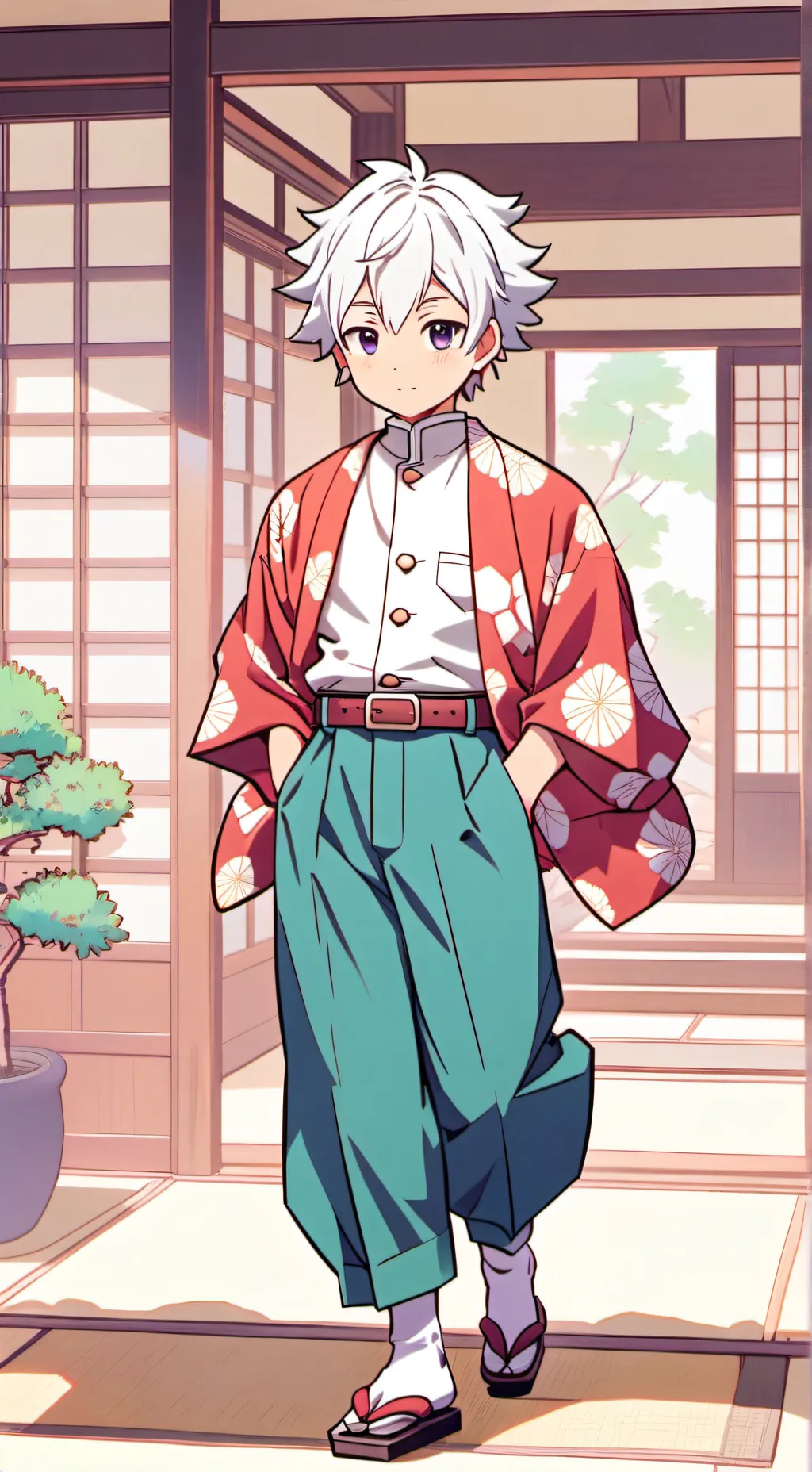 ai character: Kny sanemi husband background