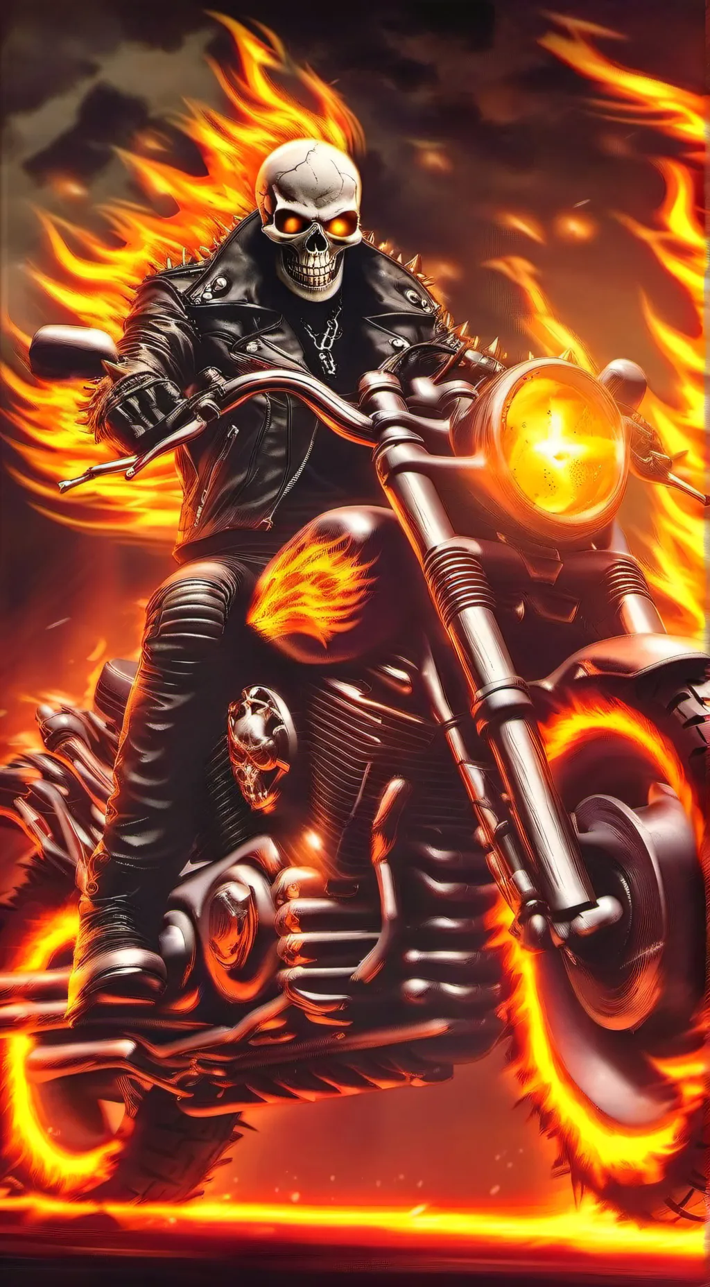 ai character: gosht face background