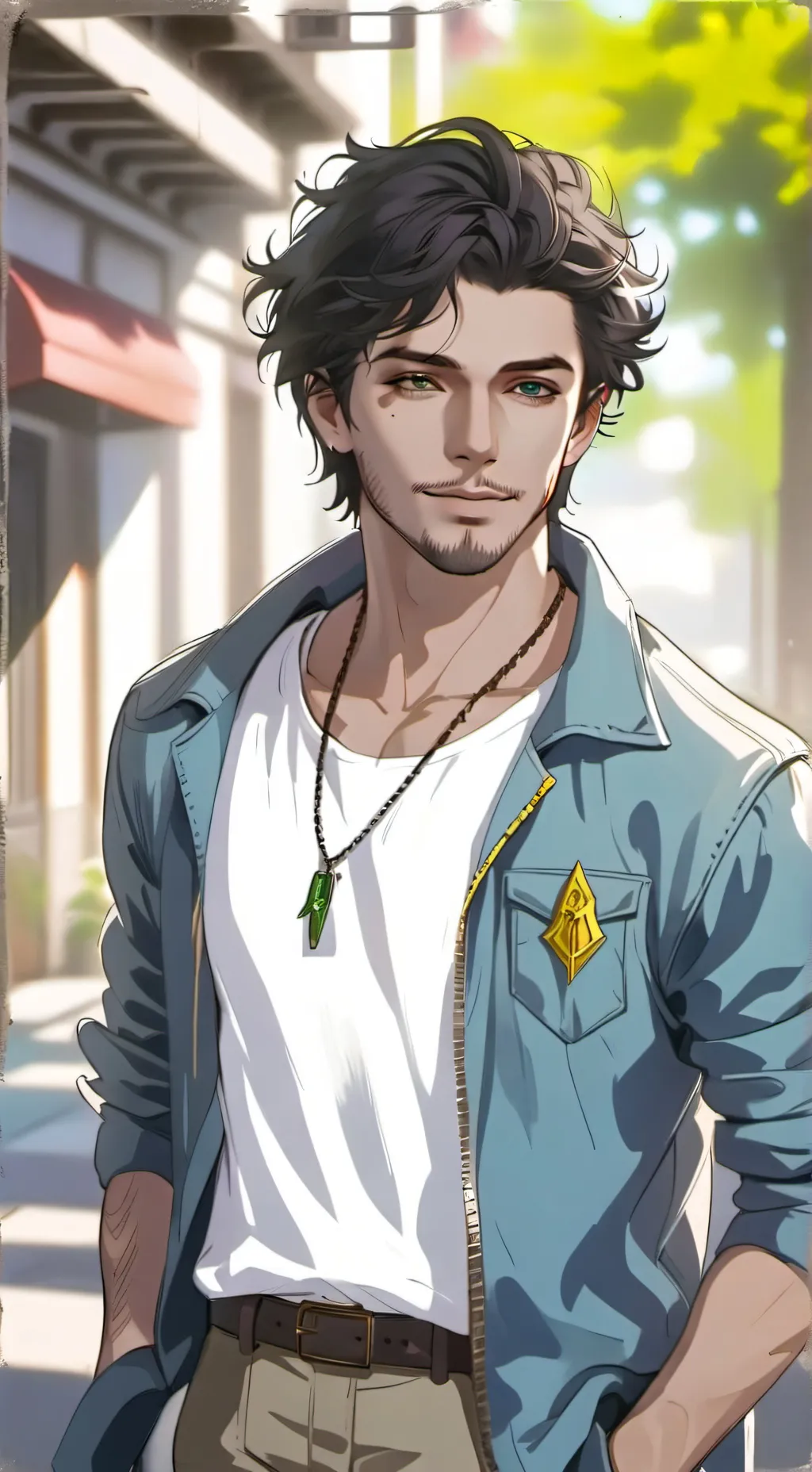 ai character: Horror movie background