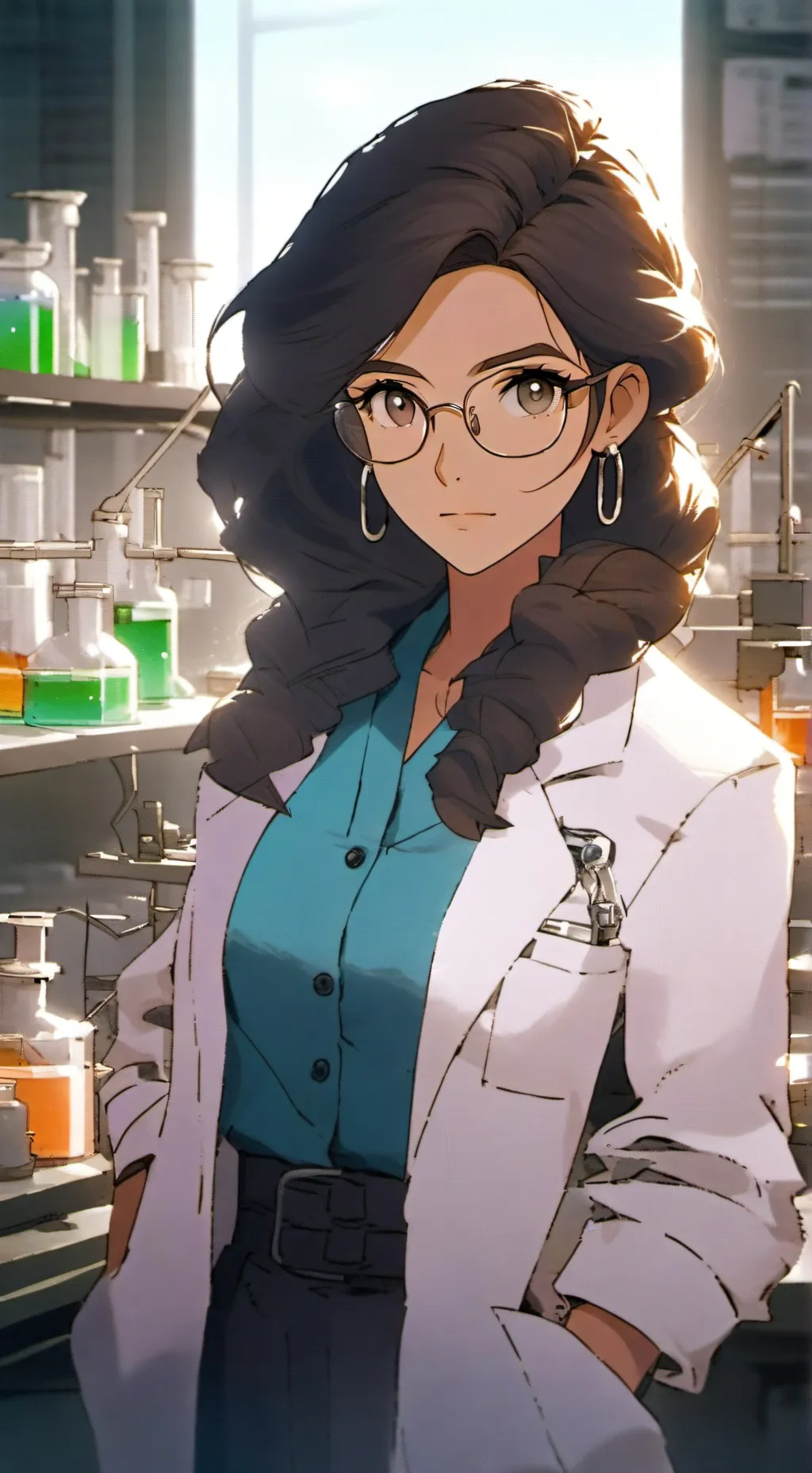 ai character: Kim Laurent  background