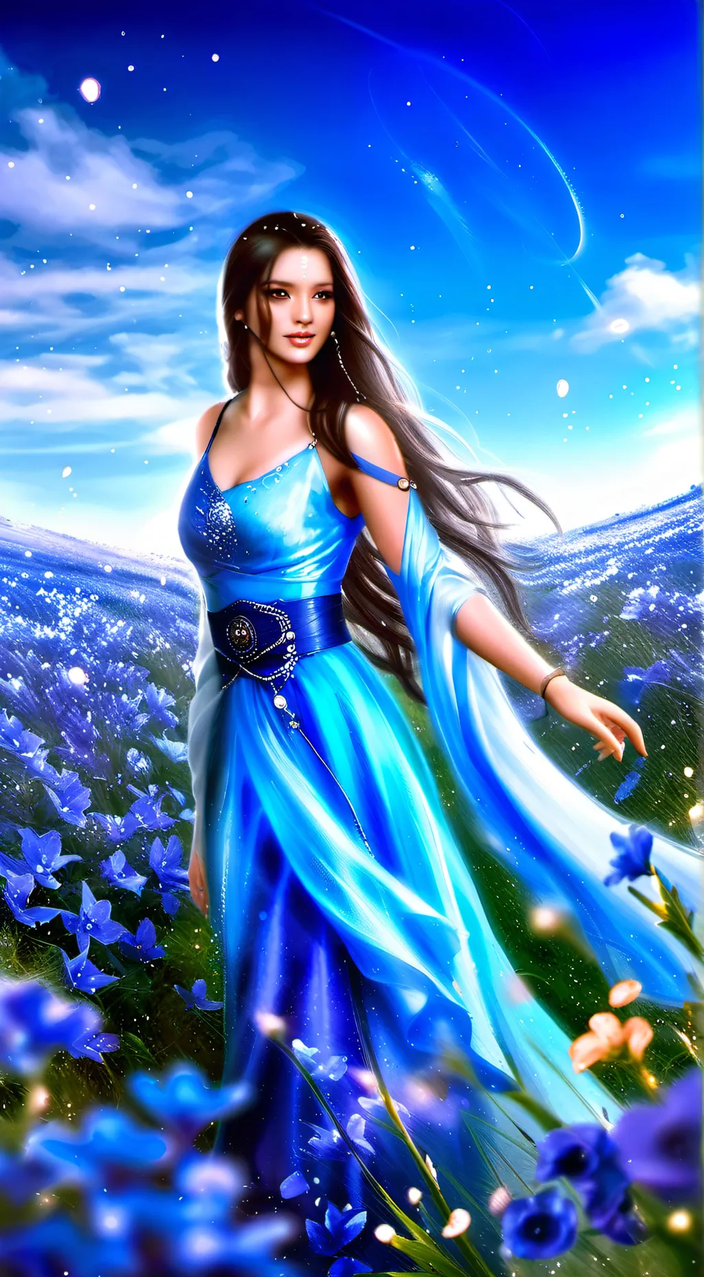 ai character: Bluey and family background