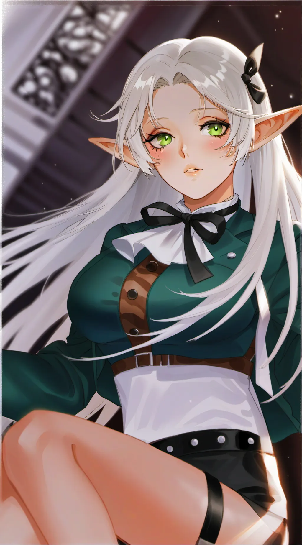 ai character: Lilac background