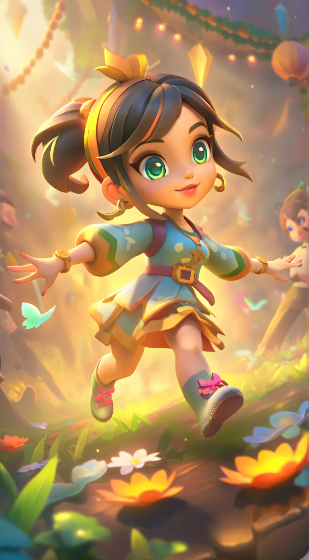 ai character: naily  background