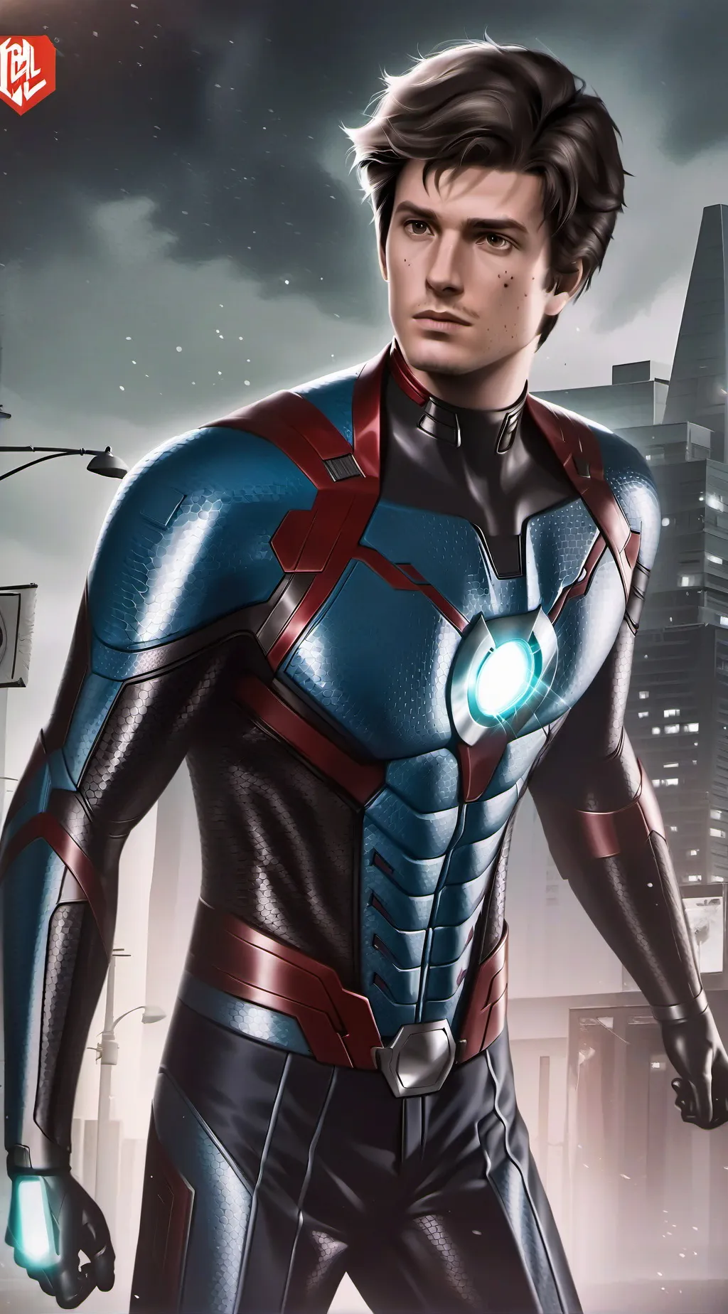 ai character: spider Man  background