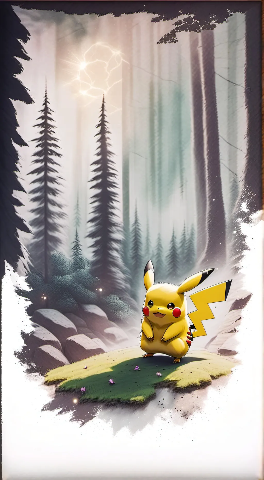 ai character: Pikachu background