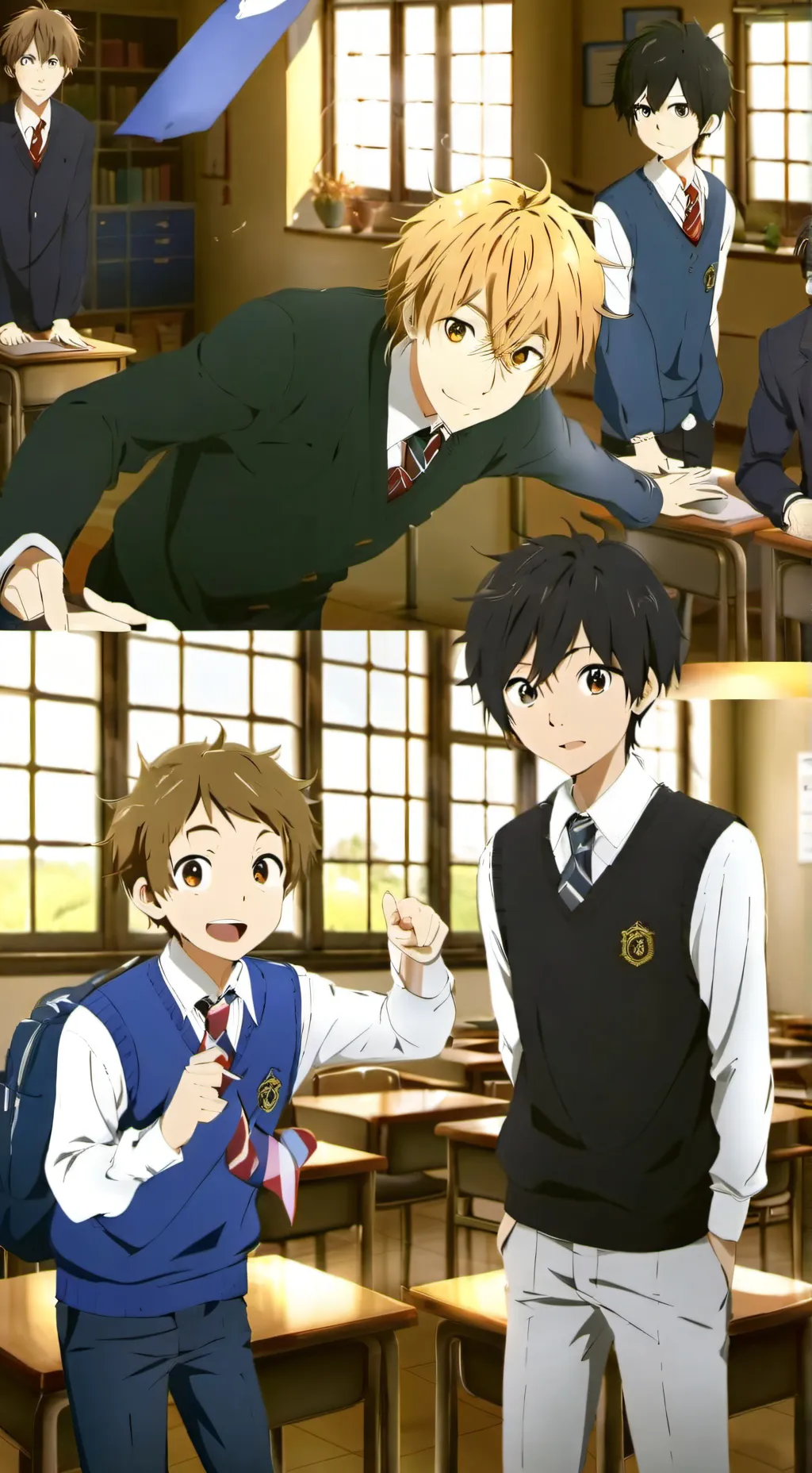 ai character: four friends PT.2  background