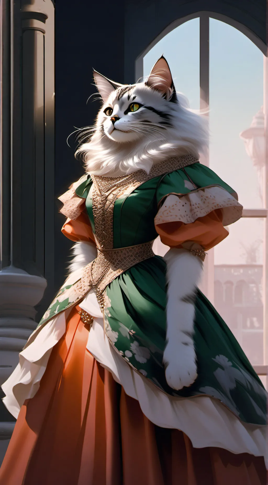 ai character: Shaw background