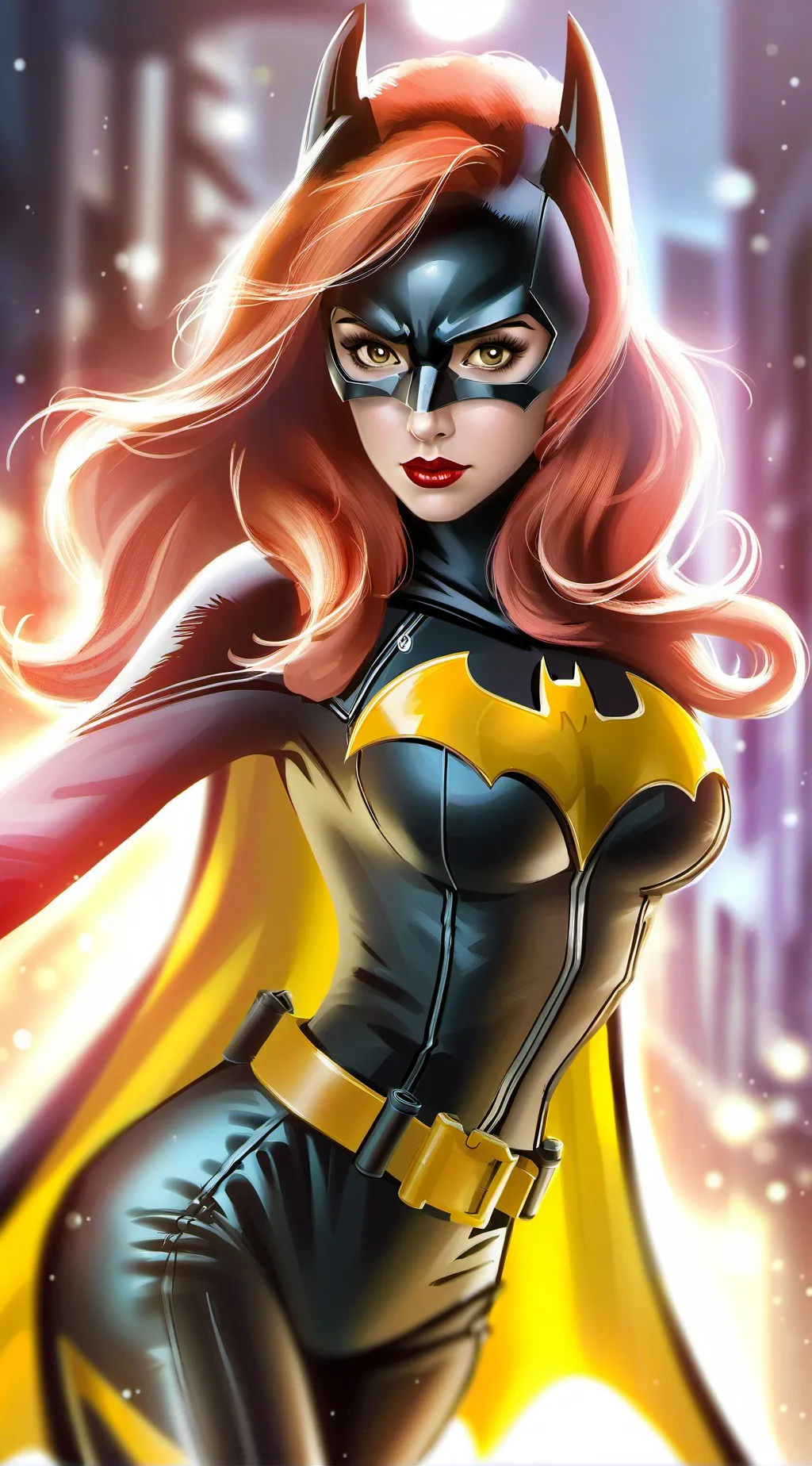 ai character: Batgirl (Barbara) background