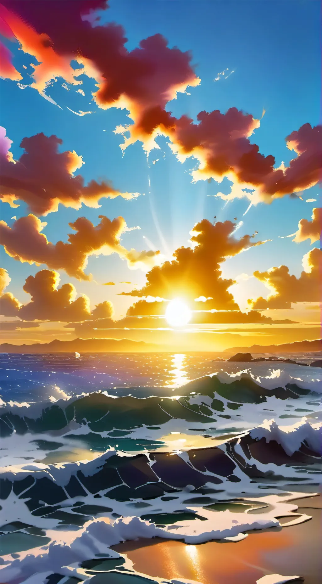 ai character: 🤍Azuretime💜 background