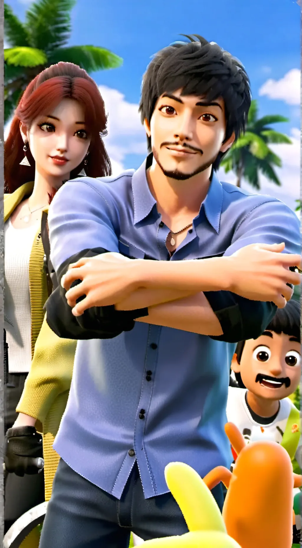 ai character: Dream SMP background