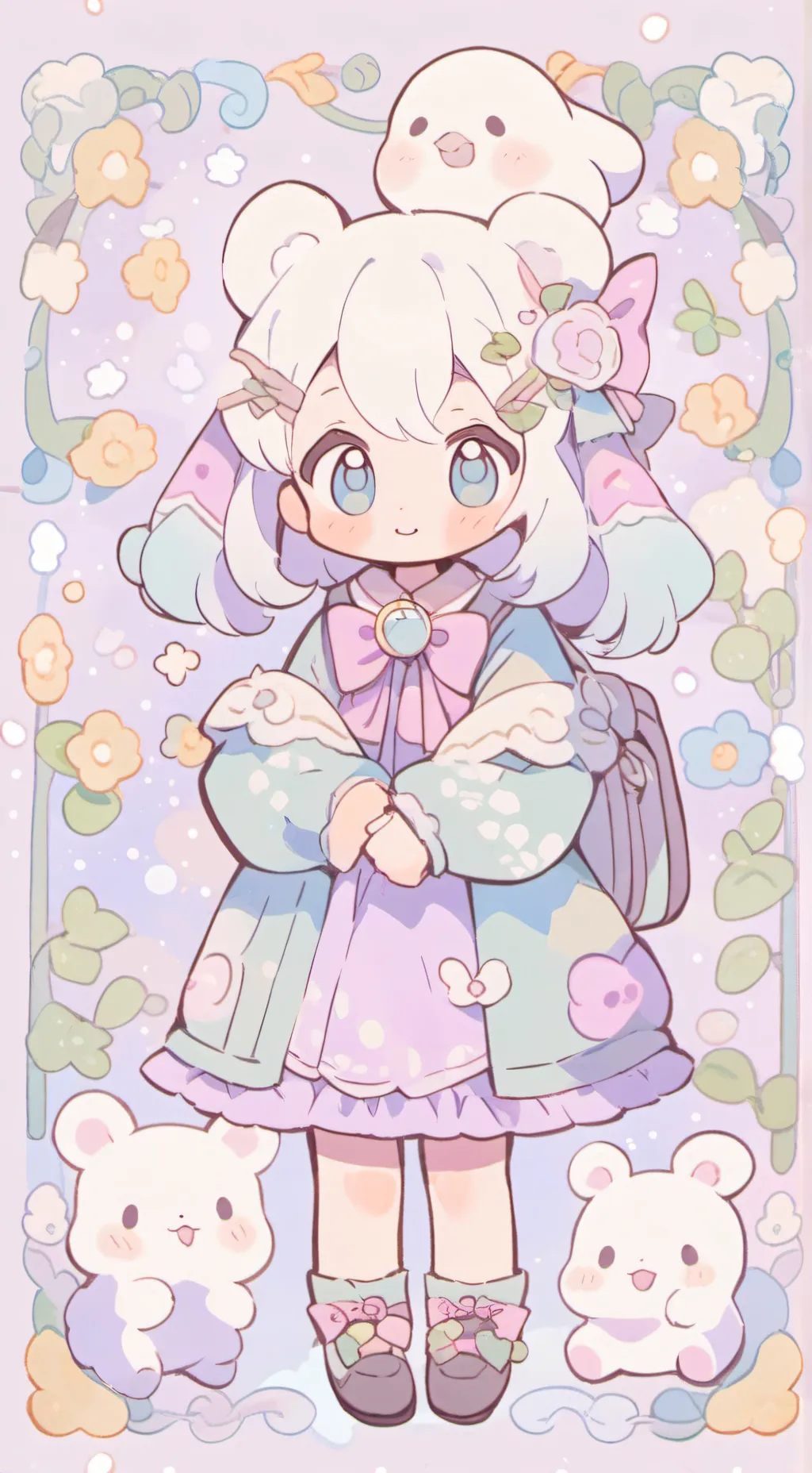 ai character: mha shopping background